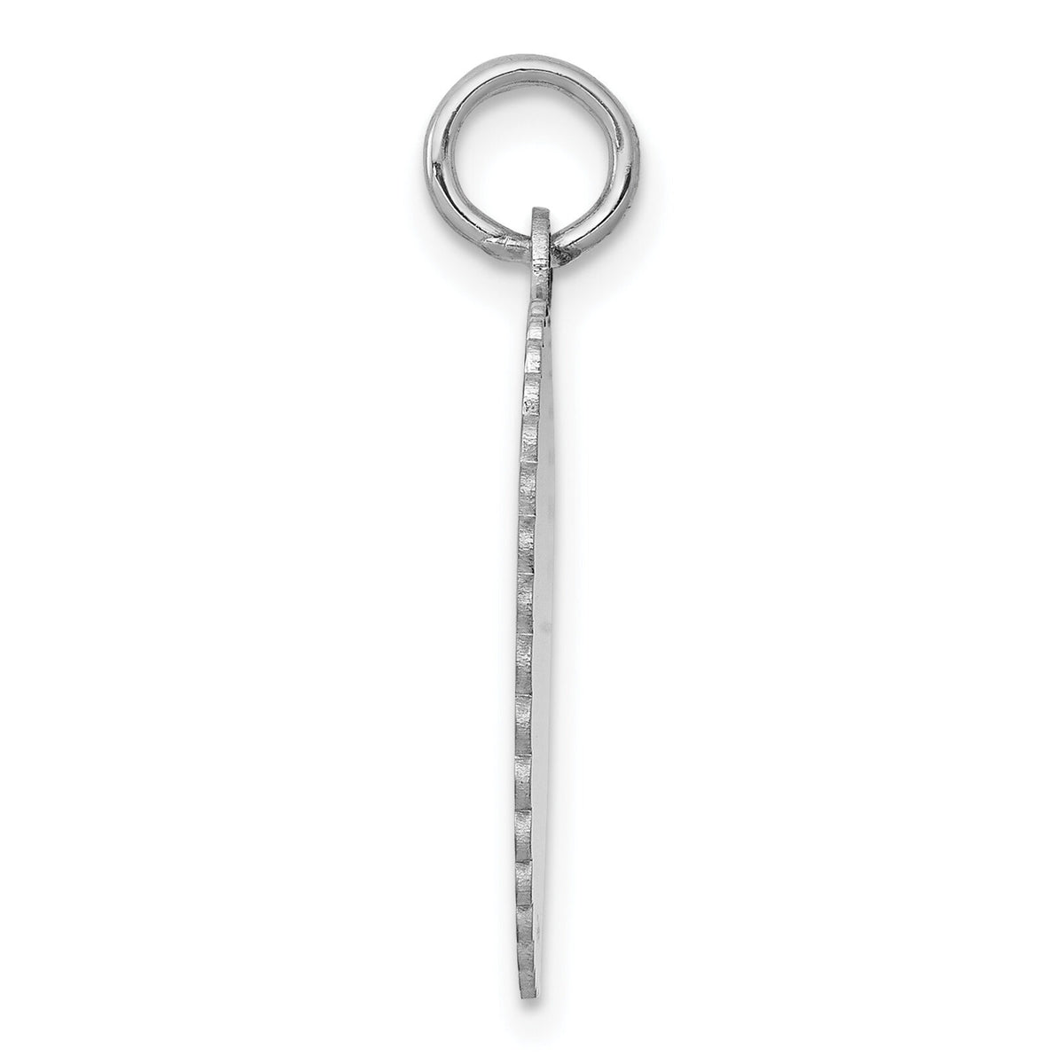14k White Gold .027 Gauge Engraveable Scalloped Disc Charm-XWM176/27