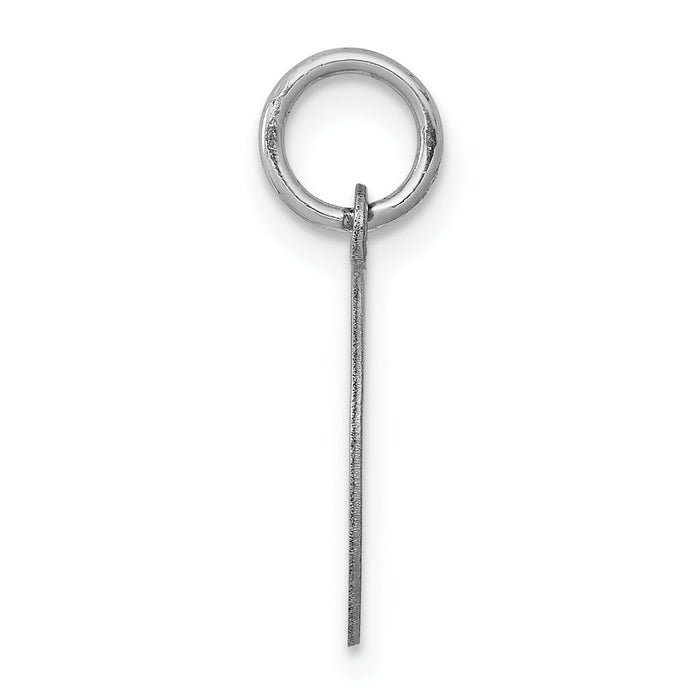 14K White Gold Round Disc Charm-XWM593/18