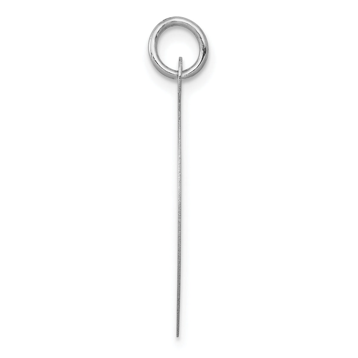 14K White Gold Round Disc Charm-XWM595/18