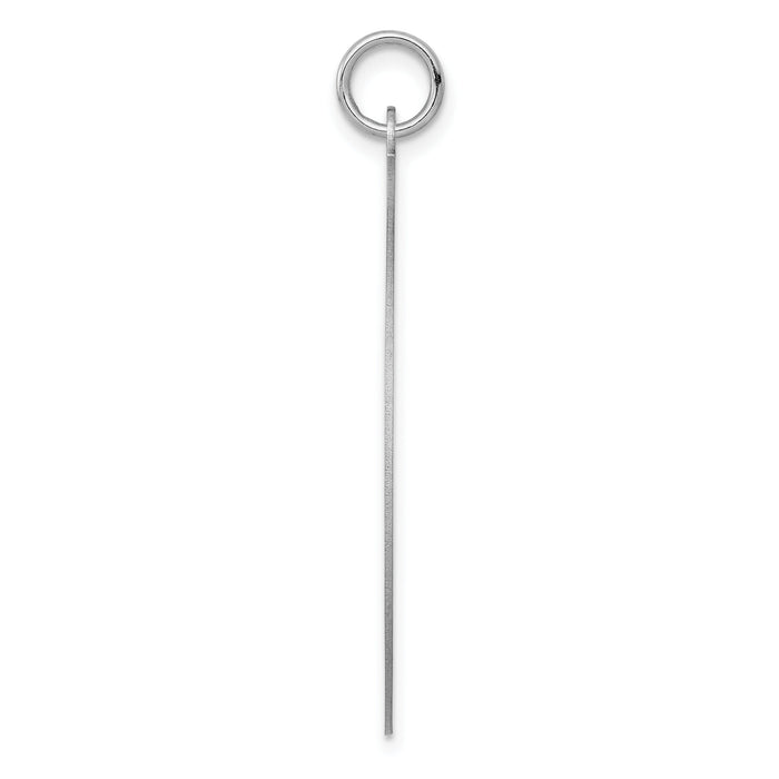 14K White Gold Round Disc Charm-XWM596/27