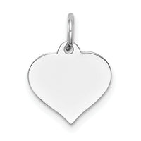 14K White Gold Heart Disc Charm-XWM601/18