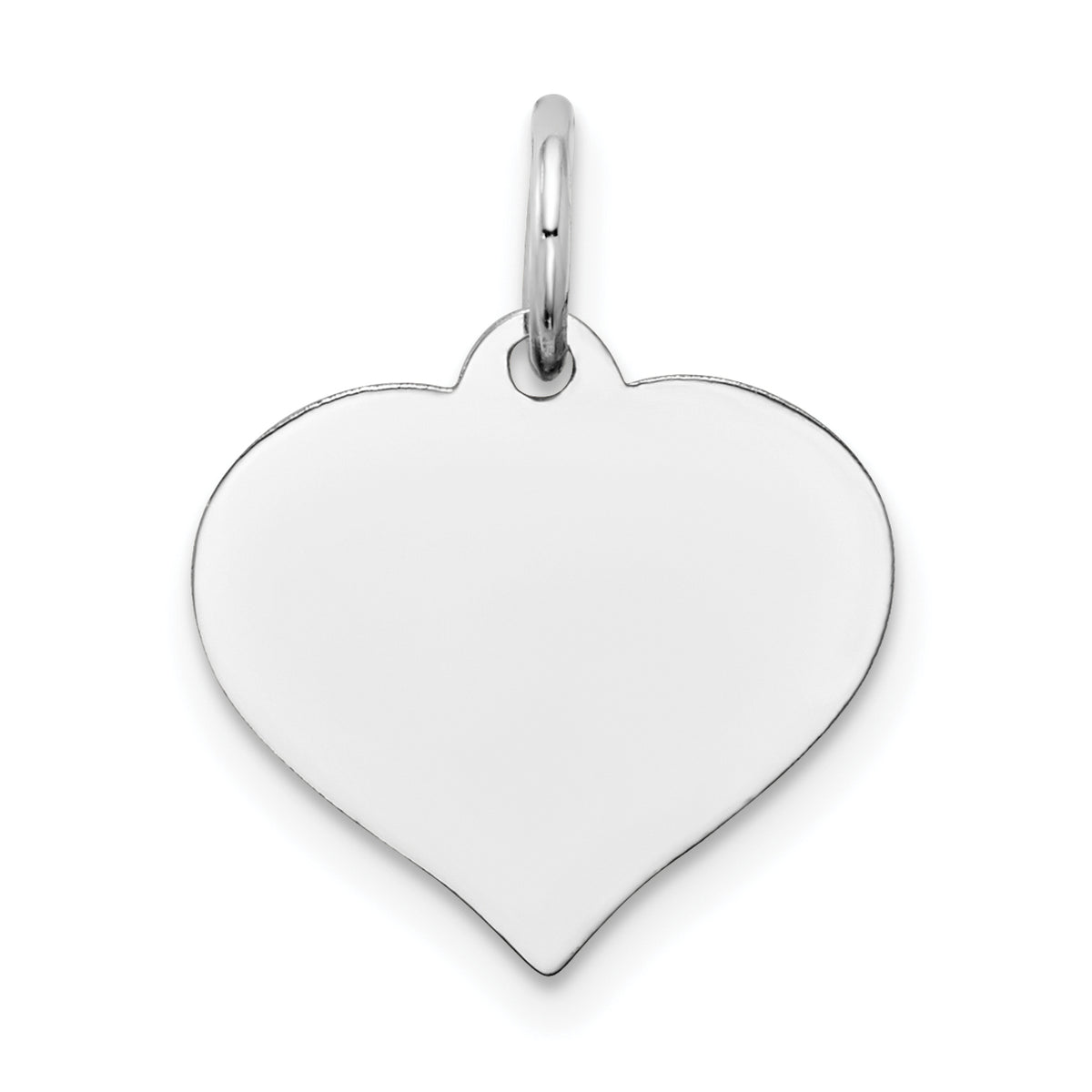 14K White Gold Heart Disc Charm-XWM602/35