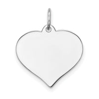 14K White Gold Heart Disc Charm-XWM603/35