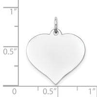 14K White Gold Heart Disc Charm-XWM604/35