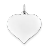 14K White Gold Heart Disc Charm-XWM604/27