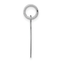 14k White Gold Plain .018 Gauge Circular Engravable Disc Charm-XWM605/18