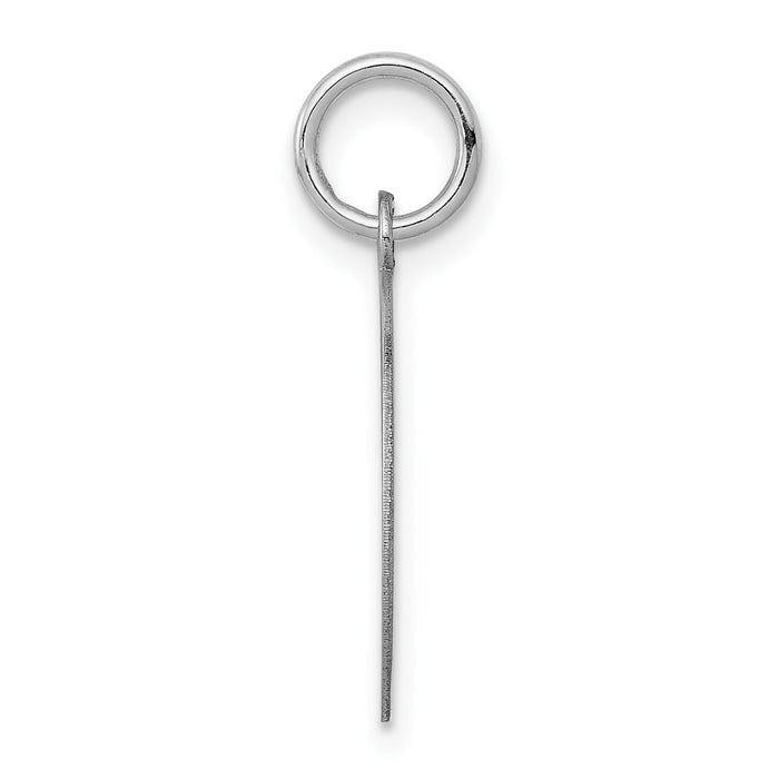 14k White Gold Plain .027 Gauge Circular Engravable Disc Charm-XWM605/27