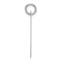 14k White Gold Plain .013 Gauge Engraveable Dog Tag Disc Charm-XWM619/13