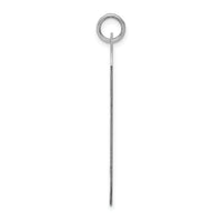 14k White Gold Plain .035 Gauge Engraveable Dog Tag Disc Charm-XWM621/35