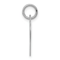 14k White Gold Plain .013 Gauge Engraveable Heart Disc Charm-XWM625/13