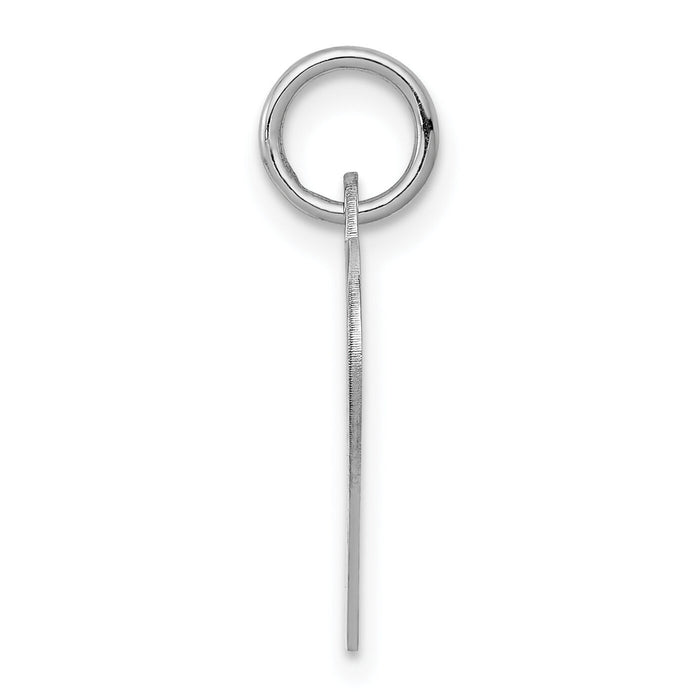 14k White Gold Plain .013 Gauge Engraveable Heart Disc Charm-XWM625/13