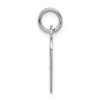 14k White Gold Plain .011 Gauge Engraveable Heart Disc Charm-XWM626/11