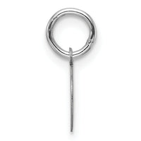 14k White Gold Plain .013 Gauge Round Engravable Disc Charm-XWM673/13