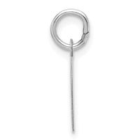 14k White Gold Plain .013 Gauge Round Engravable Disc Charm-XWM674/13