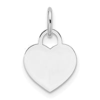 14k White Gold Small Engravable Heart-XWM689/13