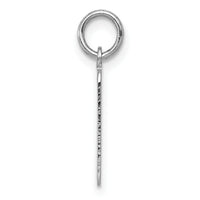 14k White Gold Plain .011 Gauge Rectangular Engravable Charm-XWM95/11