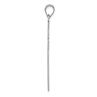 14k White Gold Polished Cross Pendant-XWR35