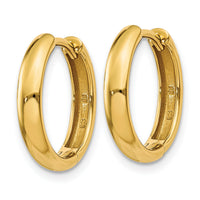 14k Round Hinged Hoop Earrings-XY1121