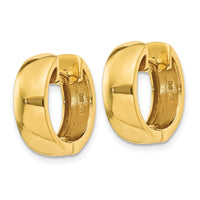 14k Round Hinged Hoop Earrings-XY1127