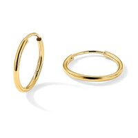 14k 1.5mm Polished Round Endless Hoop Earrings-XY1158