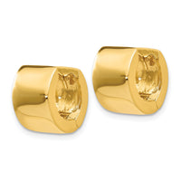14k Round Hinged Hoop Earrings-XY116