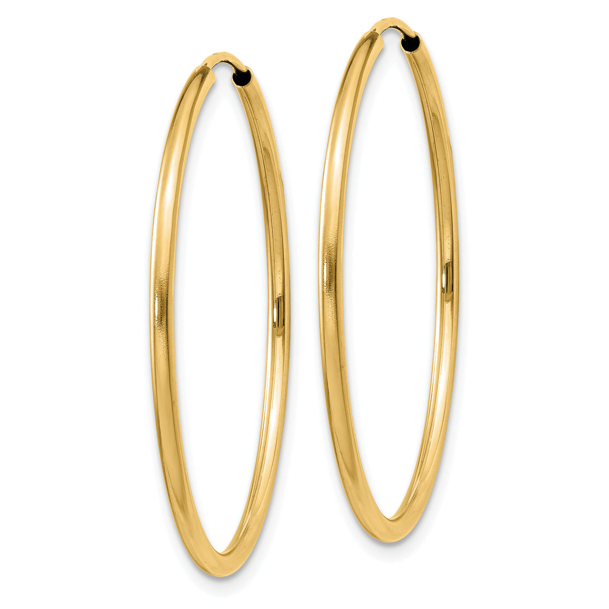 14k 1.5mm Polished Round Endless Hoop Earrings-XY1162