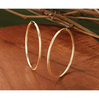 14k 1.5mm Polished Round Endless Hoop Earrings-XY1163