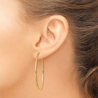 14k 1.5mm Polished Round Endless Hoop Earrings-XY1165
