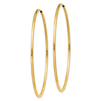 14k 1.5mm Polished Round Endless Hoop Earrings-XY1166