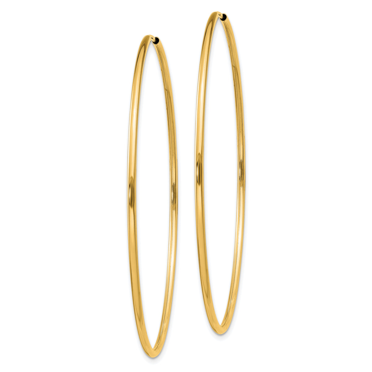 14k 1.5mm Polished Round Endless Hoop Earrings-XY1167