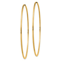 14k 1.5mm Polished Round Endless Hoop Earrings-XY1168