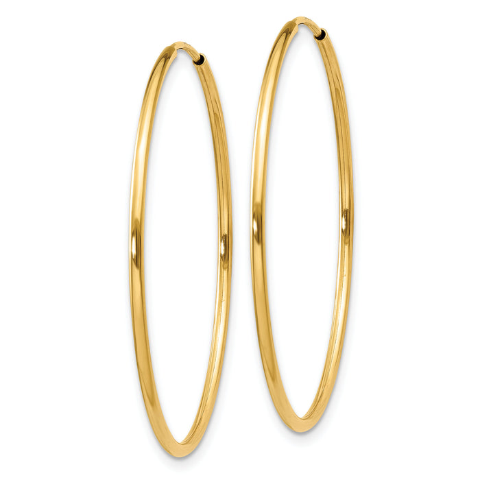 14k 1.20mm Endless Hoop Earring-XY1205