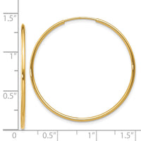 14k 1.20mm Endless Hoop Earring-XY1205