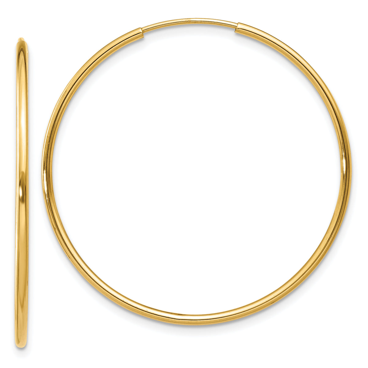 14k 1.20mm Endless Hoop Earring-XY1205