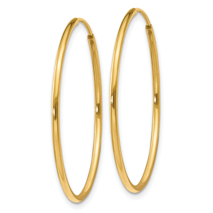 14k 1.20mm Endless Hoop Earring-XY1206