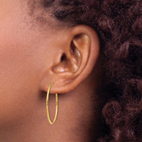 14k 1.20mm Endless Hoop Earring-XY1206
