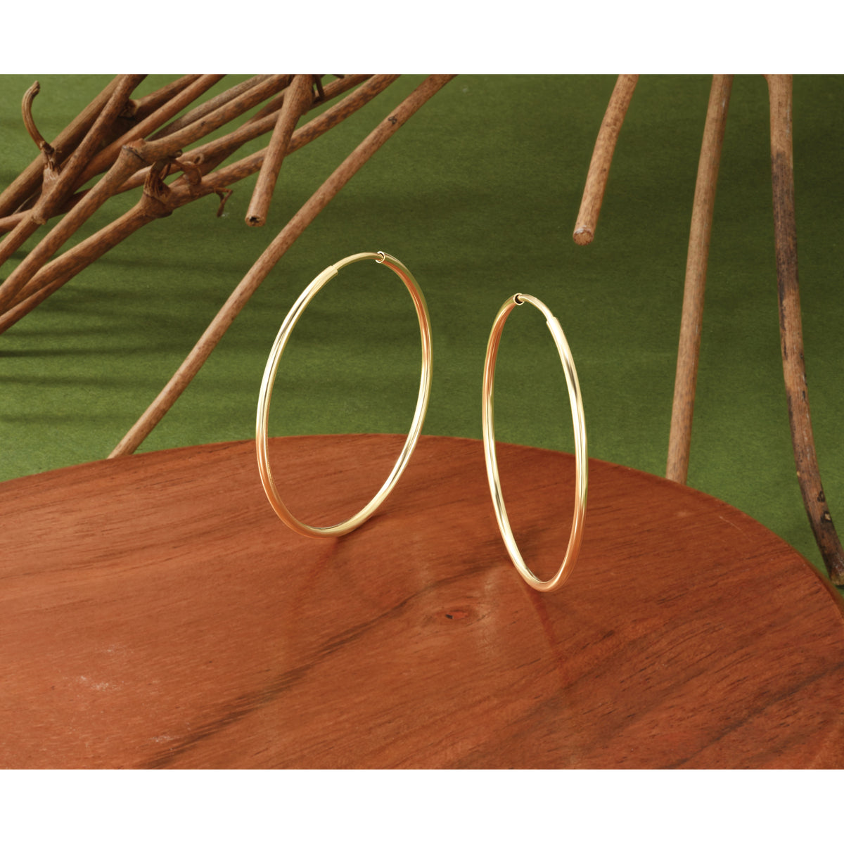 14k 1.20mm Endless Hoop Earring-XY1206