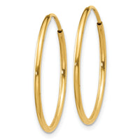 14k 1.20mm Endless Hoop Earring-XY1207