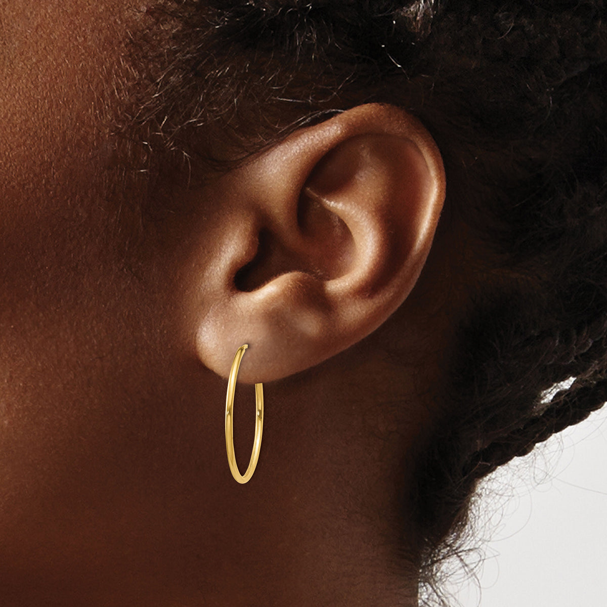 14k 1.20mm Endless Hoop Earring-XY1207