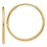14k 1.20mm Endless Hoop Earring-XY1207