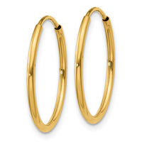 14k 1.20mm Endless Hoop Earring-XY1208