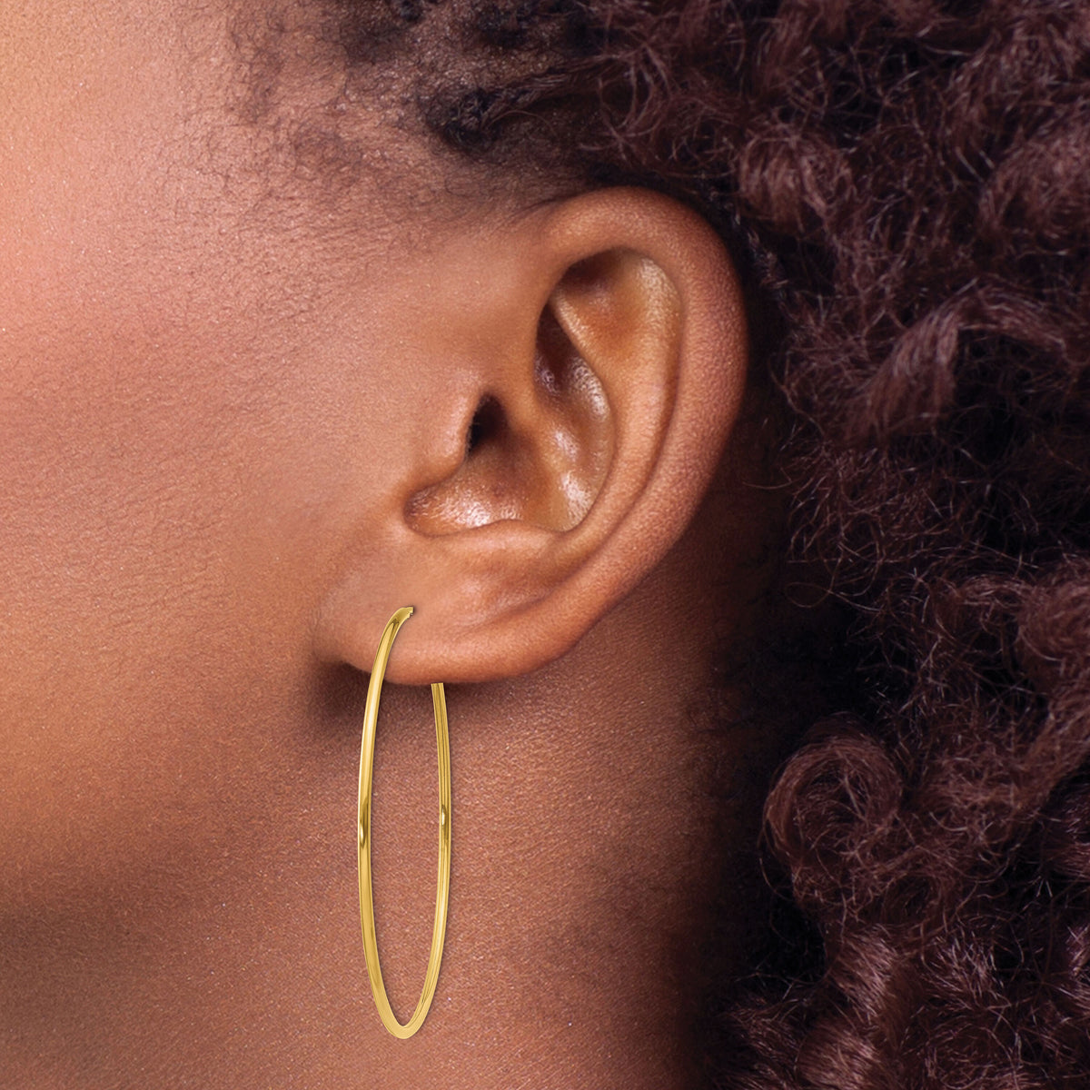 14k 1.20mm Endless Hoop Earring-XY1211