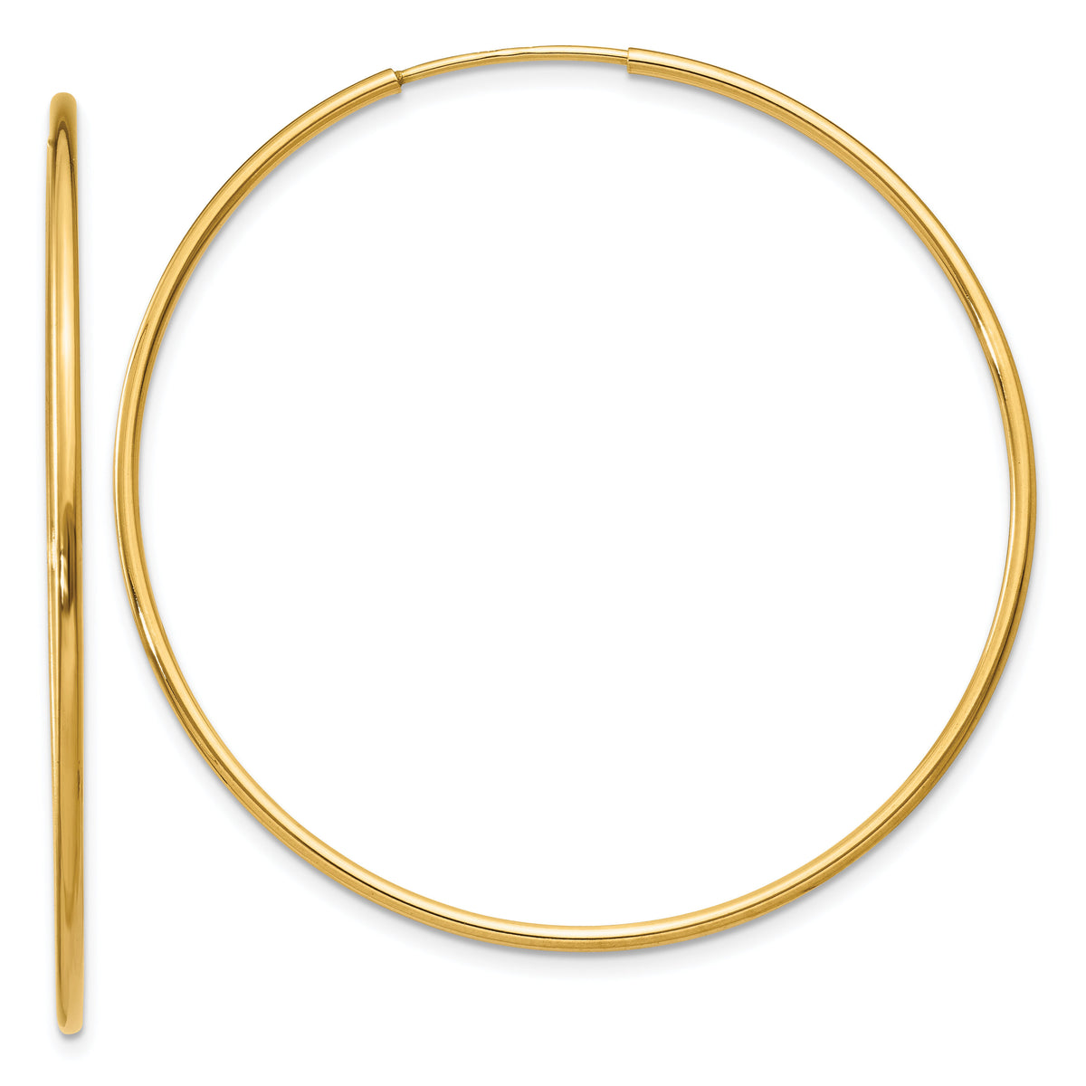 14k 1.20mm Endless Hoop Earring-XY1211