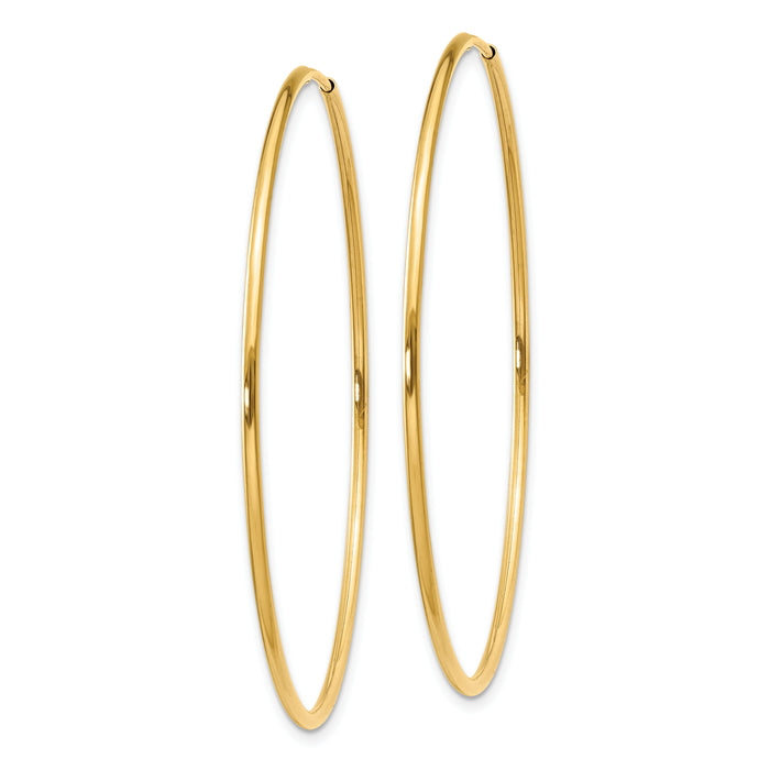 14k 1.20mm Endless Hoop Earring-XY1212