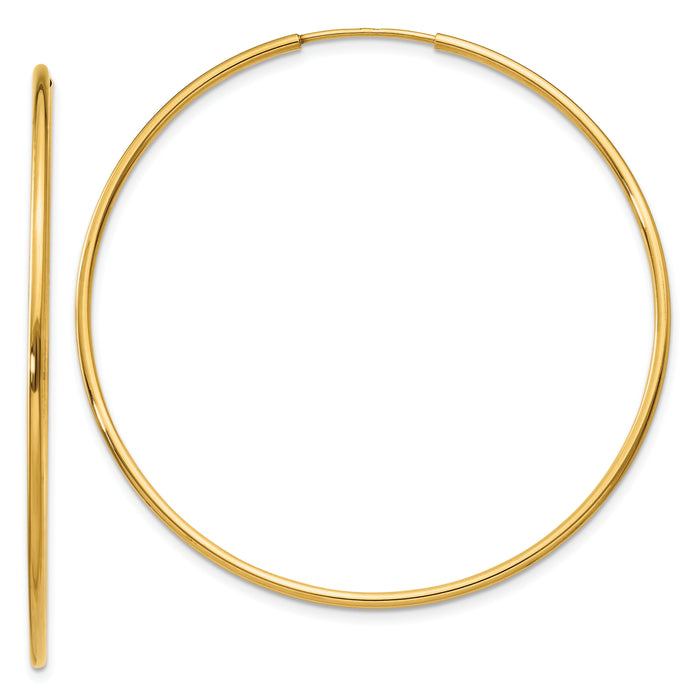 14k 1.20mm Endless Hoop Earring-XY1212