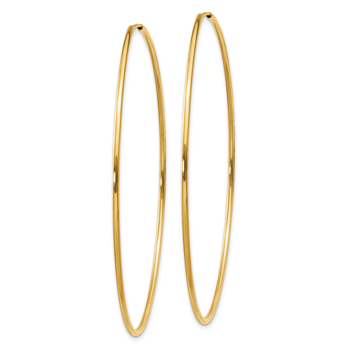 14k 1.20mm Endless Hoop Earring-XY1214