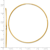 14k 1.20mm Endless Hoop Earring-XY1214