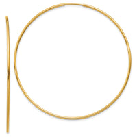 14k 1.20mm Endless Hoop Earring-XY1214