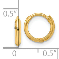 14k Polished Hinged Hoop Earrings-XY1259