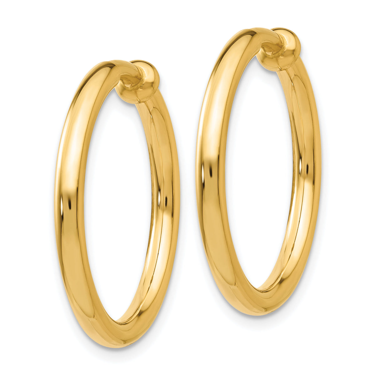 14k Non-Pierced Hoops Earrings-XY417